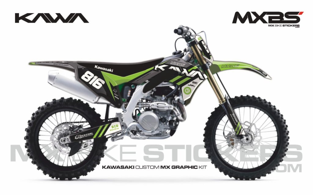 Obrázek produktu MX motopolepy na zakázku Kawasaki motokros / enduro 3