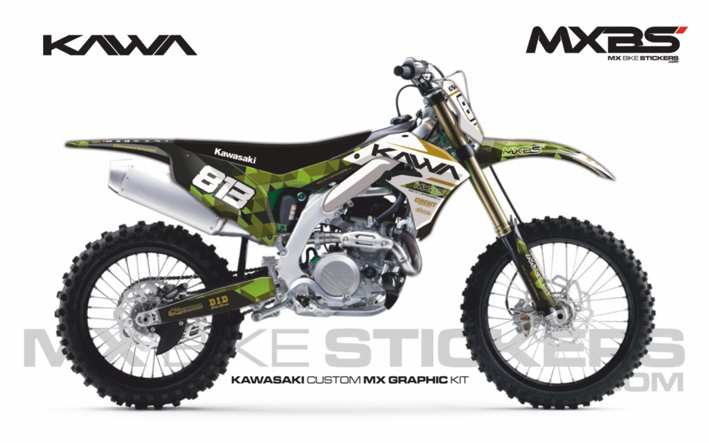 Obrázek produktu MX motopolepy na zakázku Kawasaki motokros / enduro 4