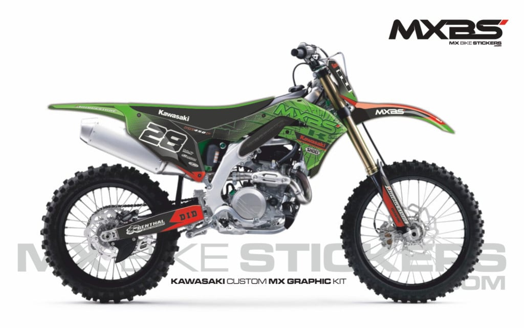 Obrázek produktu MX motopolepy na zakázku Kawasaki motokros / enduro 6