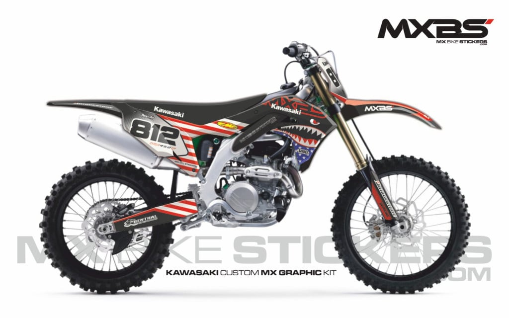 Obrázek produktu MX motopolepy na zakázku Kawasaki motokros / enduro 7