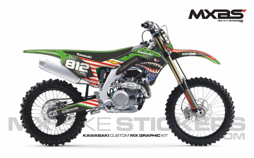 Obrázek produktu MX motopolepy na zakázku Kawasaki motokros / enduro 9