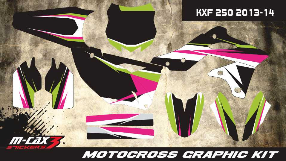 Obrázek produktu MX motopolepy na zakázku Kawasaki motokros / enduro 19
