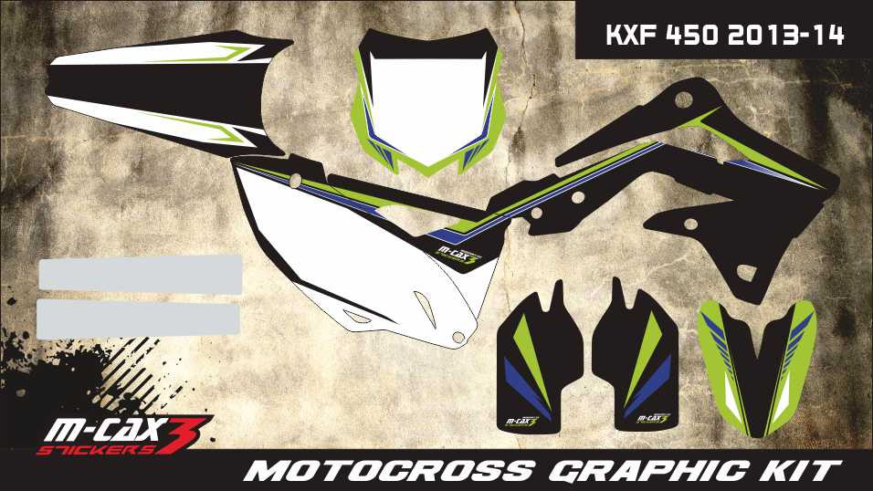 Obrázek produktu MX motopolepy na zakázku Kawasaki motokros / enduro 25