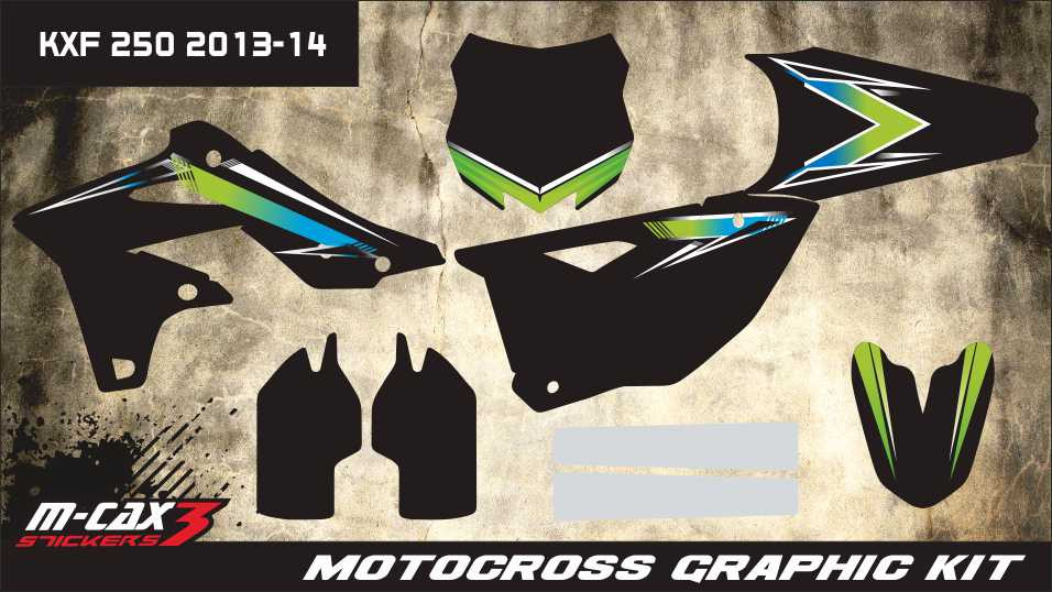 Obrázek produktu MX motopolepy na zakázku Kawasaki motokros / enduro 26