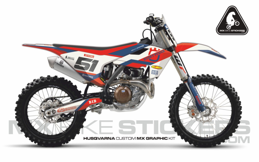 Obrázek produktu MX motopolepy na zakázku Husqvarna motokros / enduro 26