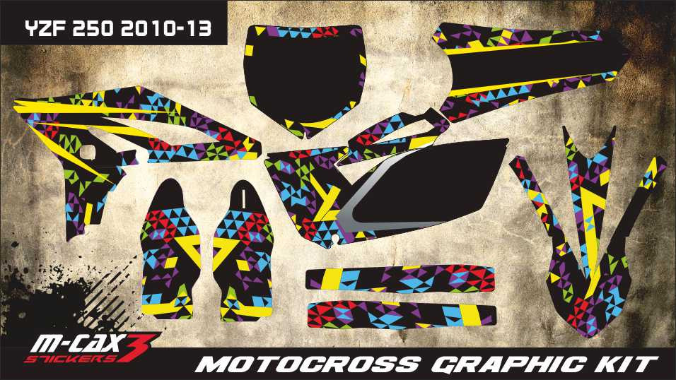 Obrázek produktu MX motopolepy na zakázku Yamaha motokros / enduro 3