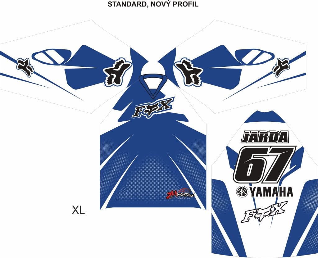 Obrázek produktu Dres na zakázku Motokros, Enduro, MTB, BMX, DH, 3