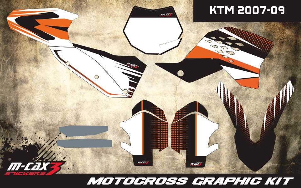Obrázek produktu MX motopolepy na zakázku KTM motokros / enduro 59
