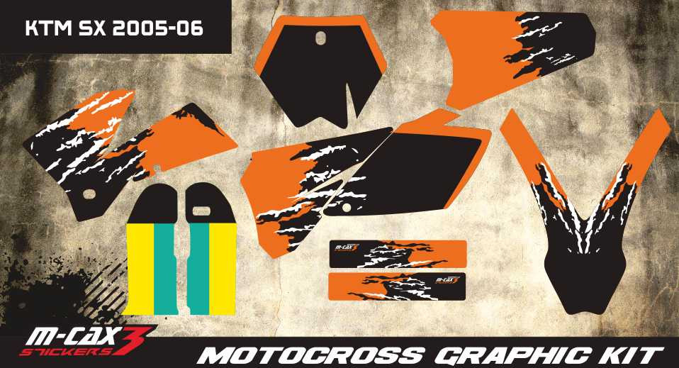 Obrázek produktu MX motopolepy na zakázku KTM motokros / enduro 63