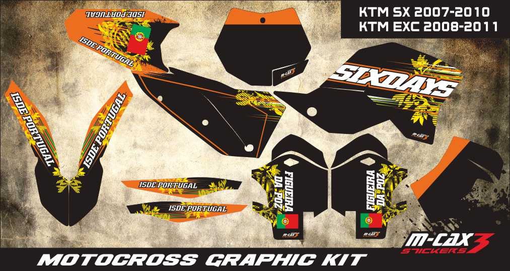 Obrázek produktu MX motopolepy na zakázku KTM motokros / enduro 66