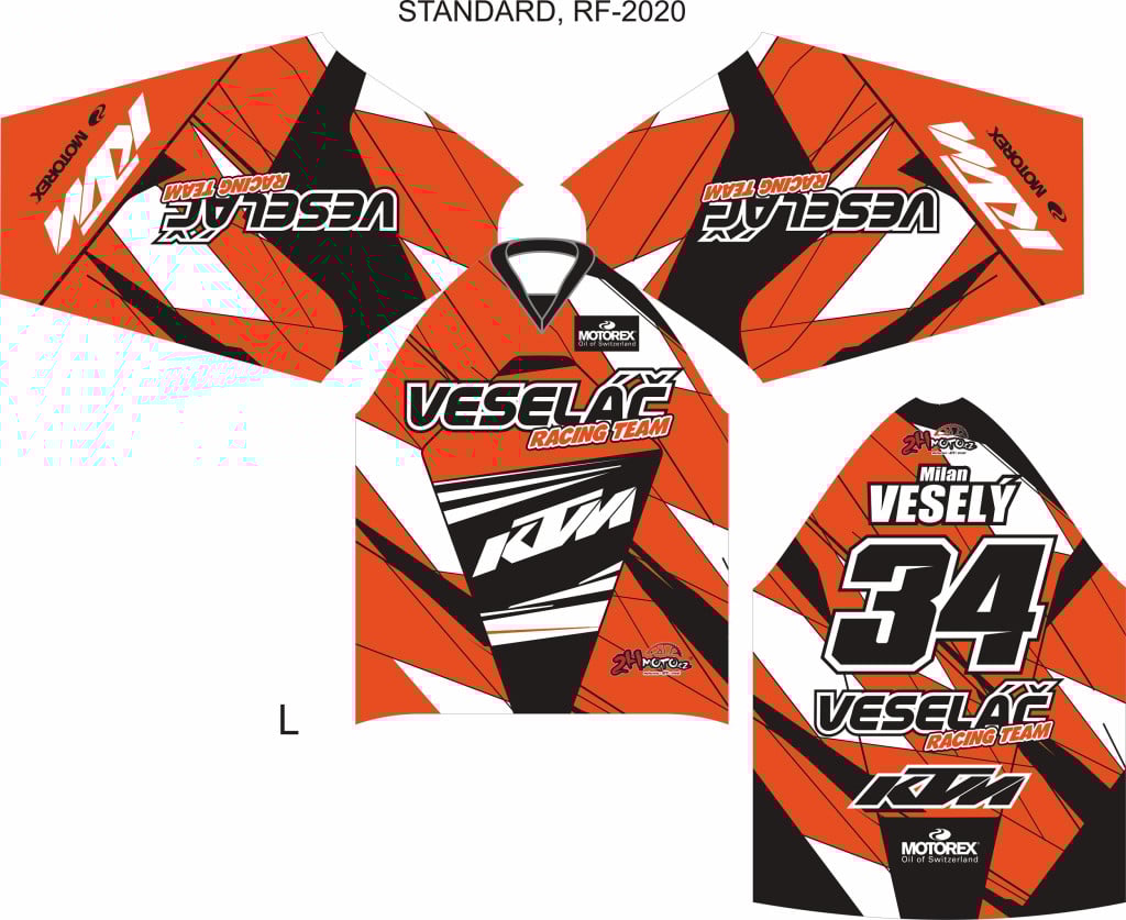 Obrázek produktu Dres na zakázku Motokros, Enduro, MTB, BMX, DH, 99