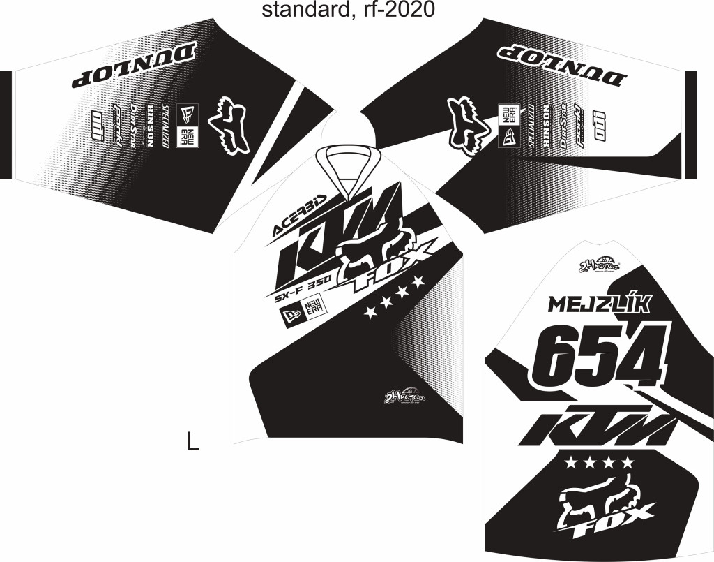 Obrázek produktu Dres na zakázku Motokros, Enduro, MTB, BMX, DH, 128