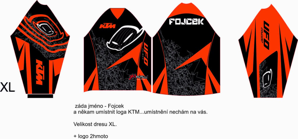 Obrázek produktu Dres na zakázku Motokros, Enduro, MTB, BMX, DH, 237