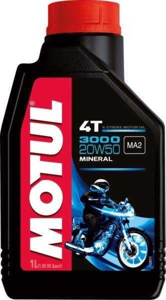 Obrázek produktu MOTUL 3000 4T 20W-50 1 L MOTO 30004T20W50/1