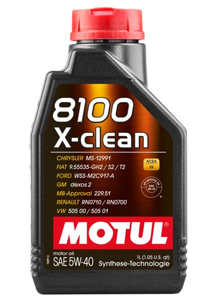 Obrázek produktu MOTUL 8100 X-CLEAN 5W-40, 1 L MOTO 8100XCL5W40/1