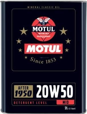 Obrázek produktu MOTUL CLASSIC MOTOR OIL 20W-50, 2 L MOTO CLASSIC20W50/2