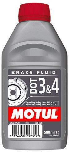 Obrázek produktu MOTUL Brake fluid DOT 3&4, 500 ml MOTO BRAKEFLUIDDOT4