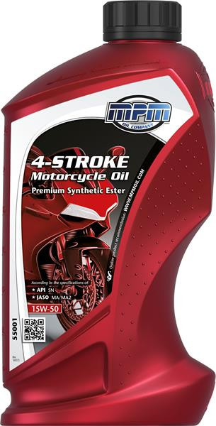 Obrázek produktu MPM 4-Stroke Oil 15W-50 Premium Syntetic Ester, 1 L MPM 55001