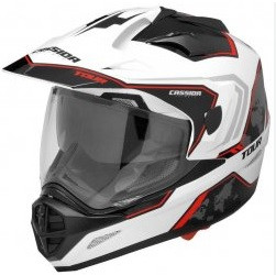 Obrázek produktu Enduro helma CASSIDA TOUR bílá/černá/červená  Vel: M Výprodej zboží