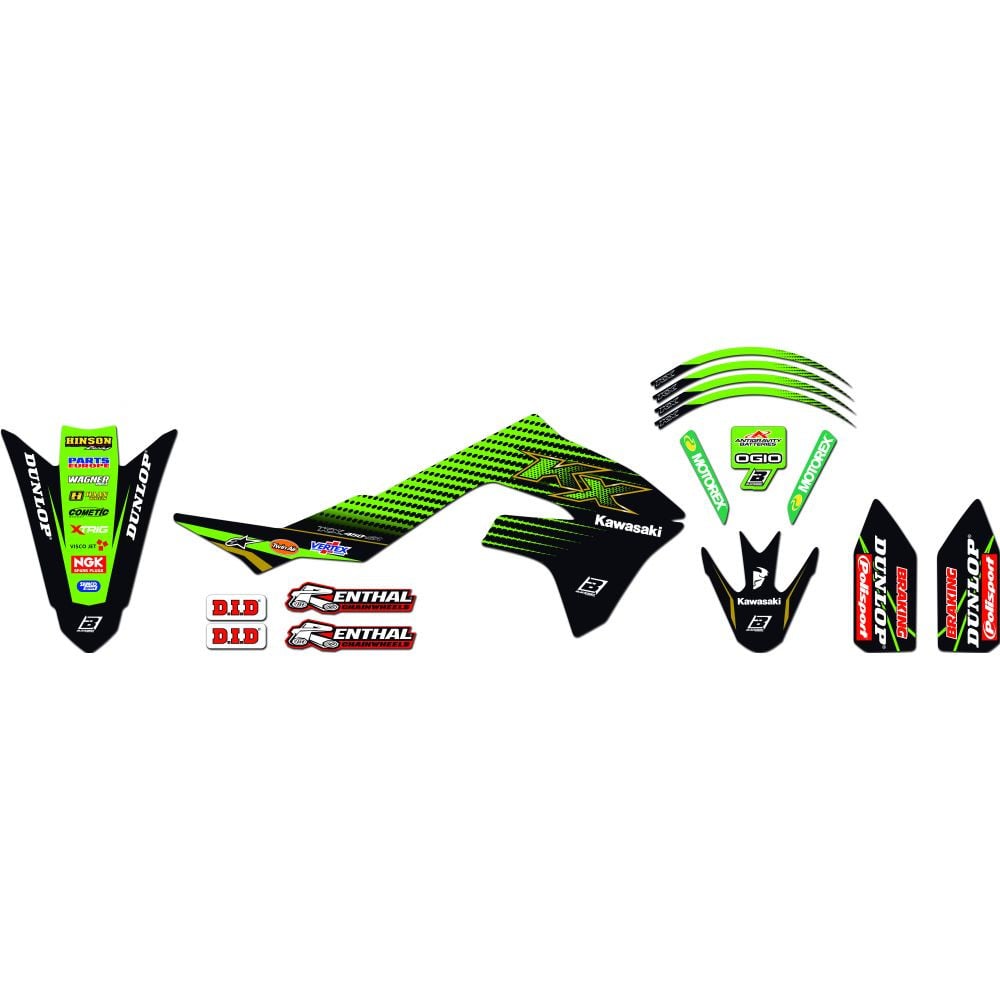 Obrázek produktu Polepy na motocykl Replika Team Kawasaki KXF450 / 12-15 - 2420R11