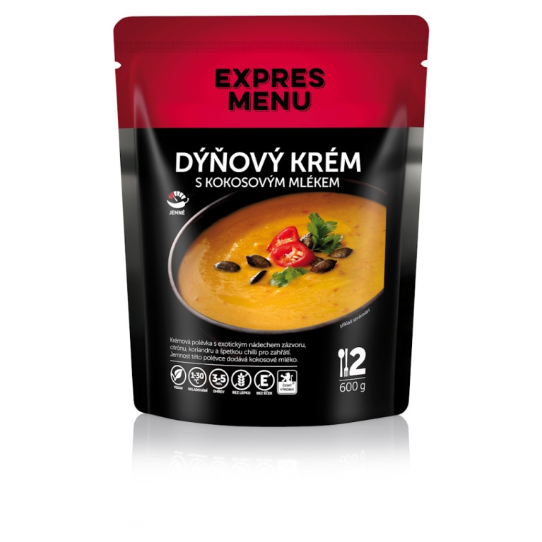 Obrázek produktu Dýňový krém s kokosovým mlékem 600g EXPRES MENU EM72