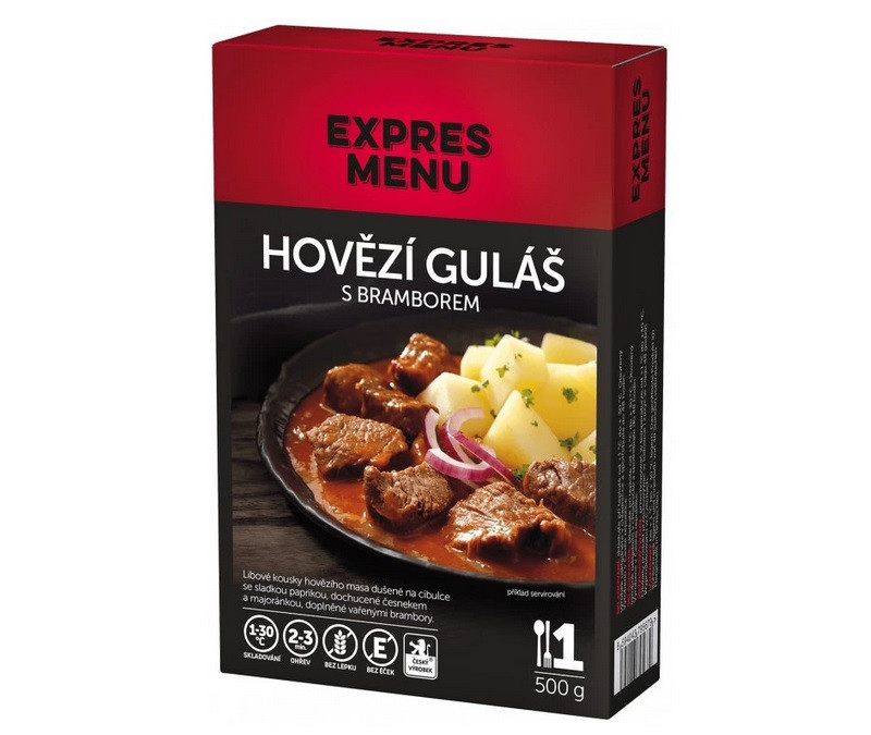 Obrázek produktu Hovězí guláš s bramborem 500g EXPRES MENU KM1014