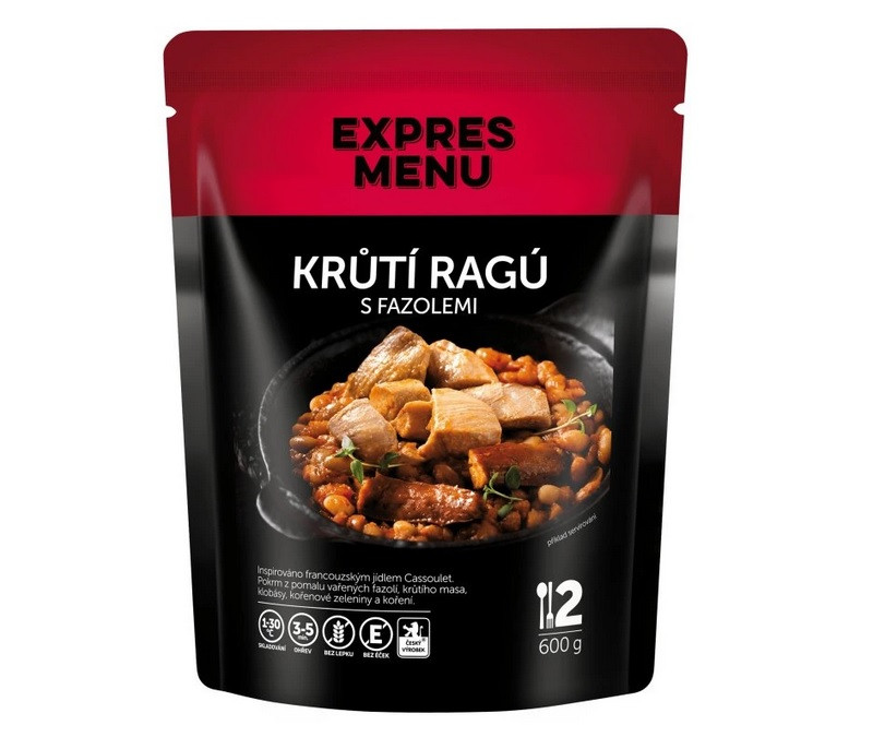 Obrázek produktu Krůtí ragú s fazolemi 600g EXPRES MENU EM16