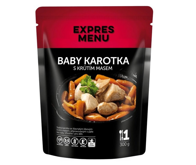 Obrázek produktu Baby karotka s krůtím masem 300g EXPRES MENU EM754
