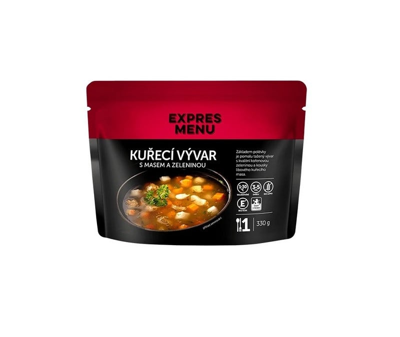 Obrázek produktu Kuřecí vývar s masem a zeleninou 330g EXPRES MENU EM404