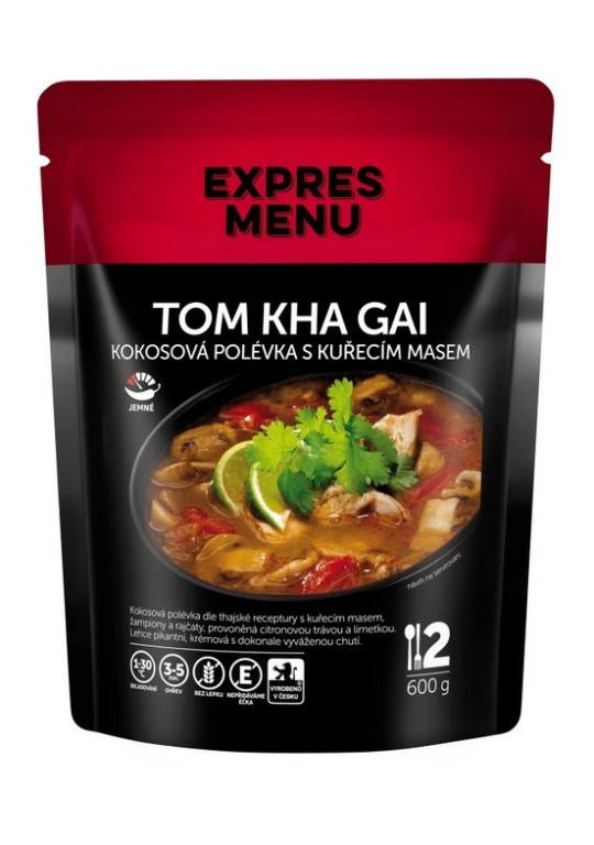 Obrázek produktu Tom Kha Gai - kokosová polévka s kuřecím masem 600g EXPRES MENU EM71