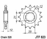 Obrázek produktu Řetězové kolečko JT 13 zubů, 520