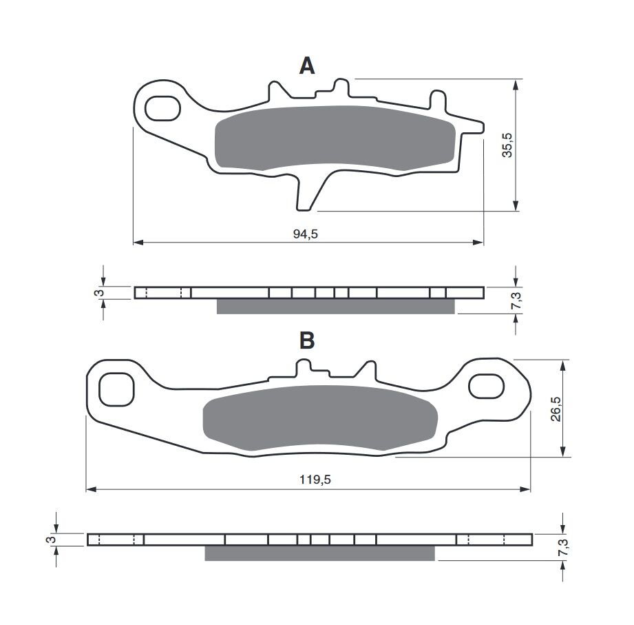 Obrázek produktu Brzdové destičky GOLDFREN S33 OFF-ROAD FRONT