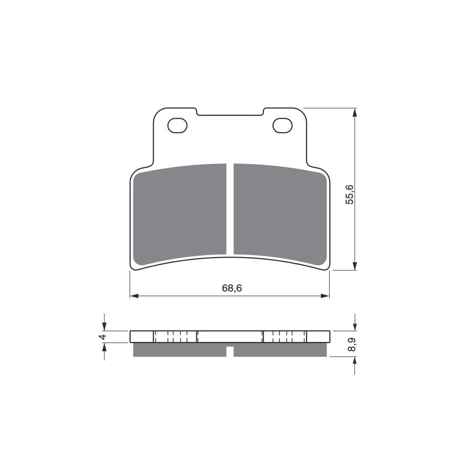 Obrázek produktu Brzdové destičky GOLDFREN S33 STREET FRONT