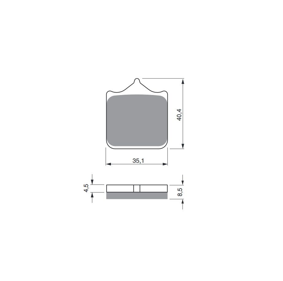 Obrázek produktu Brzdové destičky GOLDFREN S33 STREET FRONT (1 set = 4 pcs)