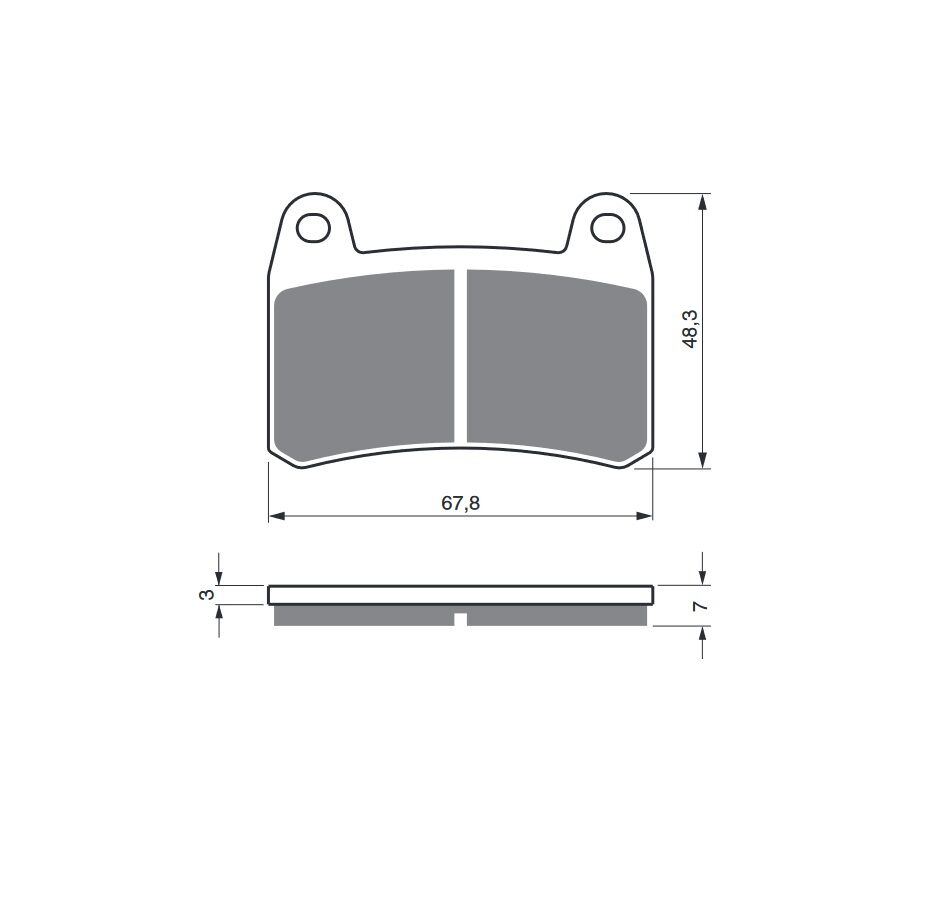 Obrázek produktu Brzdové destičky GOLDFREN S33 STREET FRONT