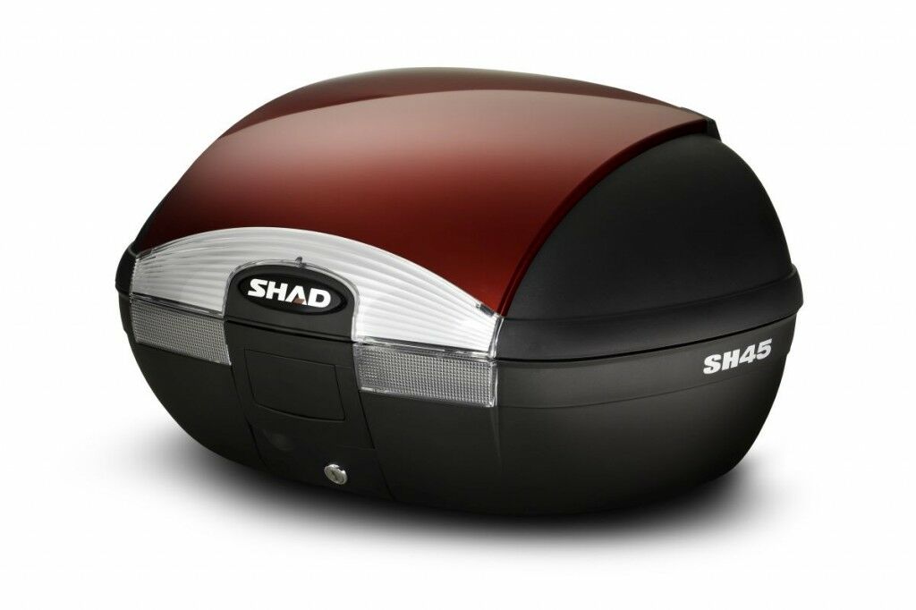 Obrázek produktu Vrchní kufr na motorku s barevným krytem SHAD SH45 červená