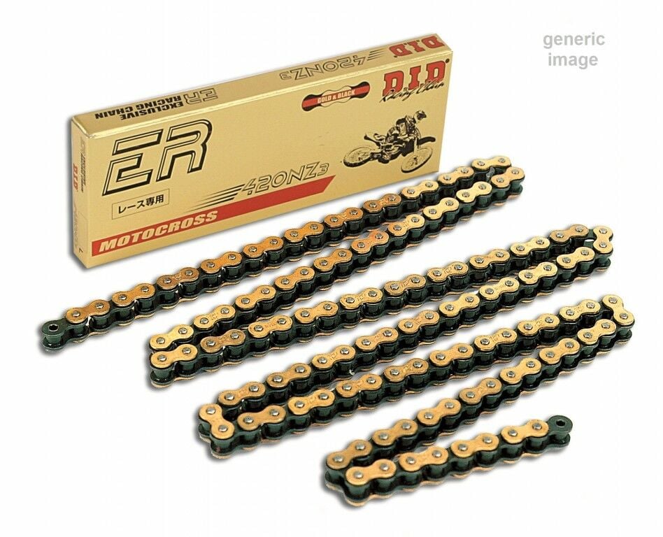 Obrázek produktu Zesílený netěsněný řetěz D.I.D Chain 420NZ3 SDH 140 L Zlatá/Černá