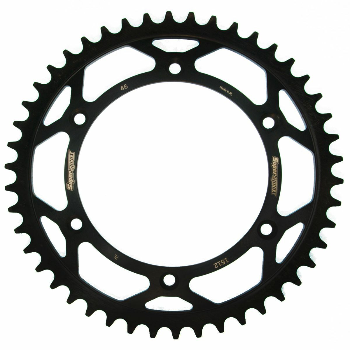 Obrázek produktu Řetězová rozeta SUPERSPROX RFE-1512:46-BLK černý 46 zubů, 520 RFE-1512:46-BLK