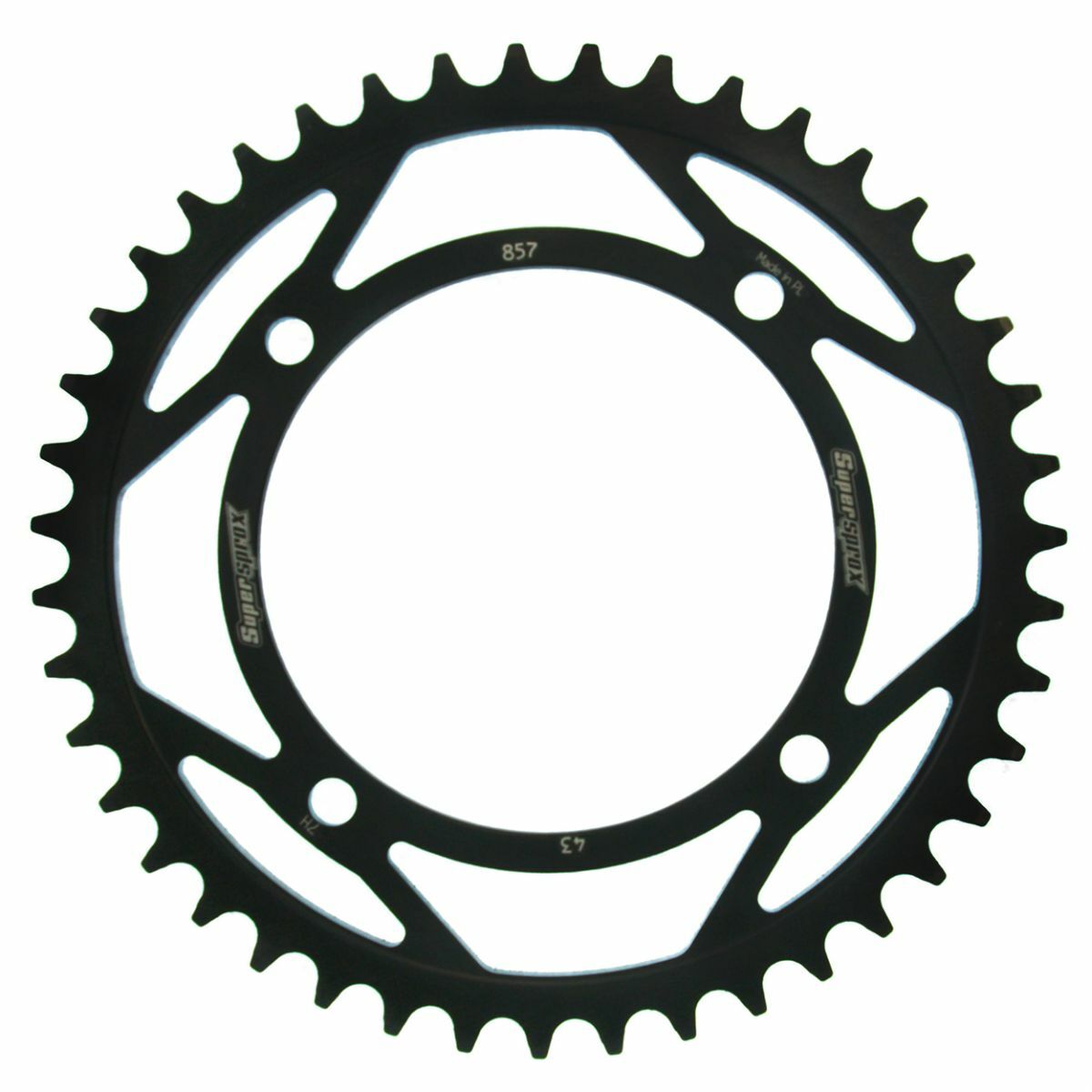 Obrázek produktu Řetězová rozeta SUPERSPROX RFE-857:43-BLK černý 43 zubů, 520 RFE-857:43-BLK