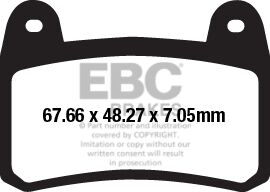Obrázek produktu Brzdové destičky EBC Levý