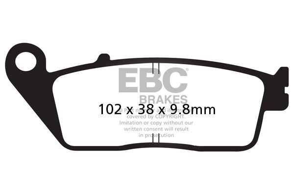 Obrázek produktu Brzdové destičky EBC CMX 500 REBEL; pravá