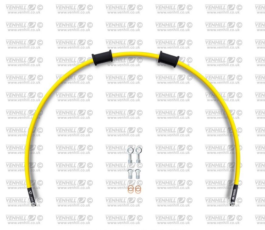 Obrázek produktu Hadice přední brzdy sada Venhill POWERHOSEPLUS YAM-4002RS-YE (1 hadice v sadě) žluté hadice, nerezové koncovky YAM-4002RS-YE