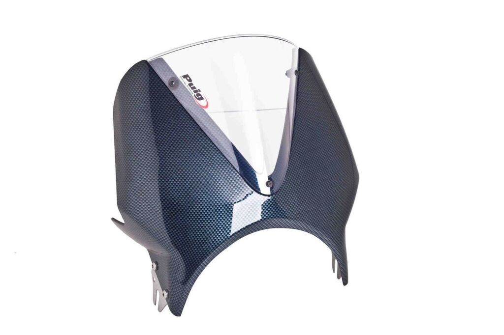 Obrázek produktu Plexi štít PUIG RETROVISIONS 003CW karbonový vzhled průhledný 003CW