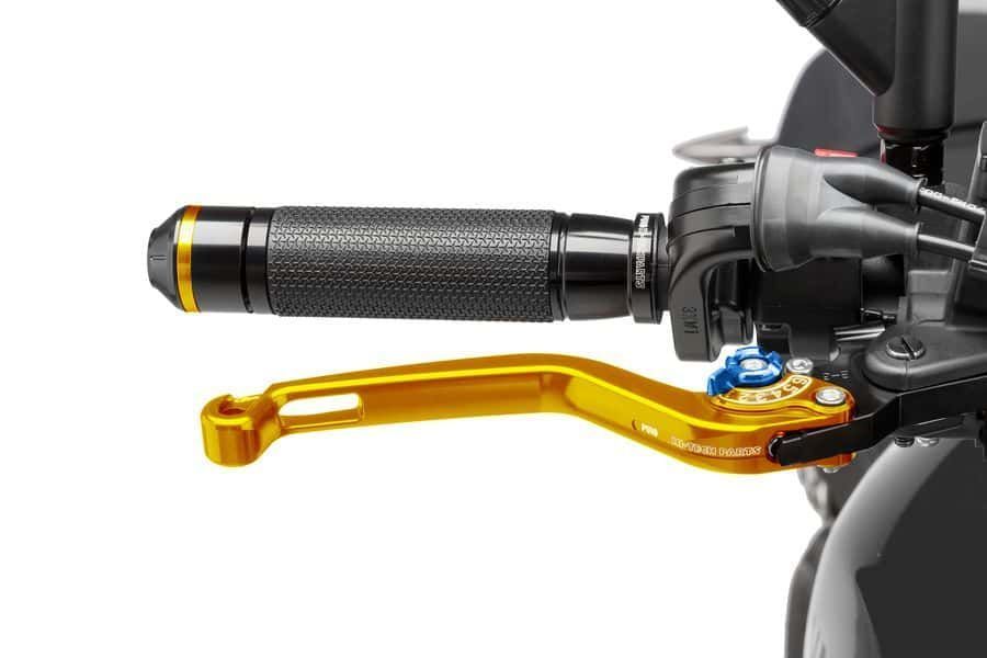 Obrázek produktu Páčka brzdy bez adaptéru PUIG 170OA dlouhé zlatá/modrá 170OA