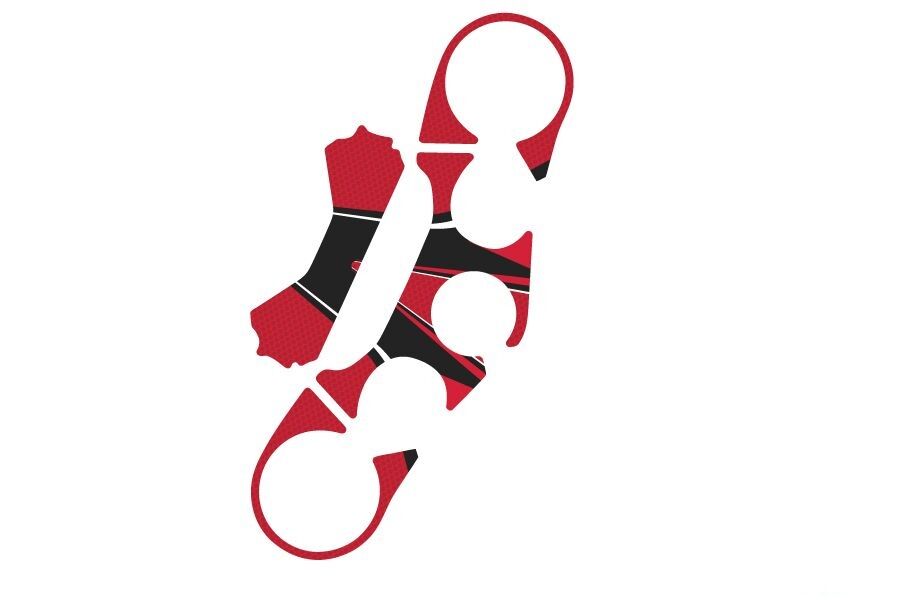 Obrázek produktu Ochranné nálepky na "brýle" PUIG RADIKAL 6977R červená 6977R