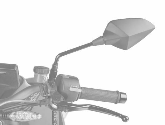 Obrázek produktu Zpětné zrcátko PUIG RS1 70° FAIRING FITTING 7347C karbonový vzhled levý 7347C