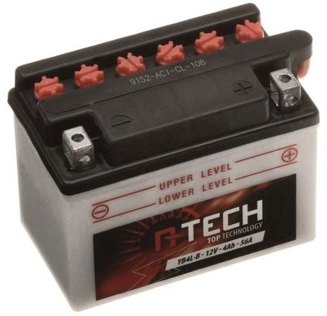 Obrázek produktu baterie 12V, YB4L-B, 4Ah, 56A, konvenční 120x70x92 A-TECH (vč. balení elektrolytu)