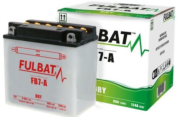 Obrázek produktu baterie 12V, YB7-A, 8Ah, 124A, konvenční 135(145)x75x133 FULBAT(vč. balení elektrolytu) 550592