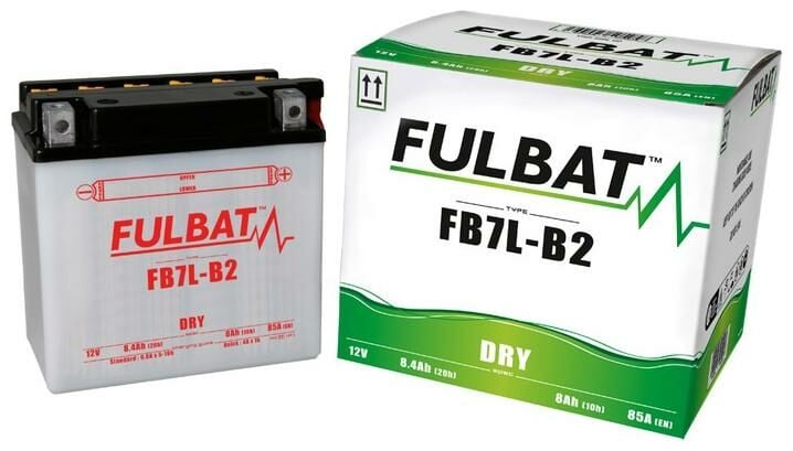 Obrázek produktu baterie 12V, YB7L-B2, 8Ah, 85A, konvenční 135x75x133 FULBAT (vč. balení elektrolytu) 550595