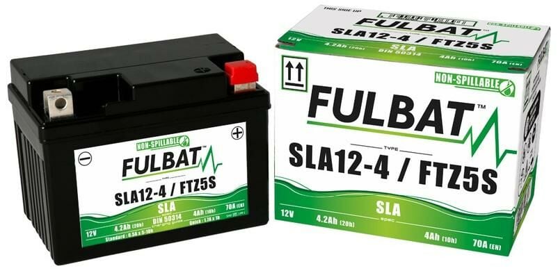 Obrázek produktu baterie 12V, YTZ5S, 4Ah, 70A, bezúdržbová MF AGM 113x70x85, FULBAT (aktivovaná ve výrobě) 550671